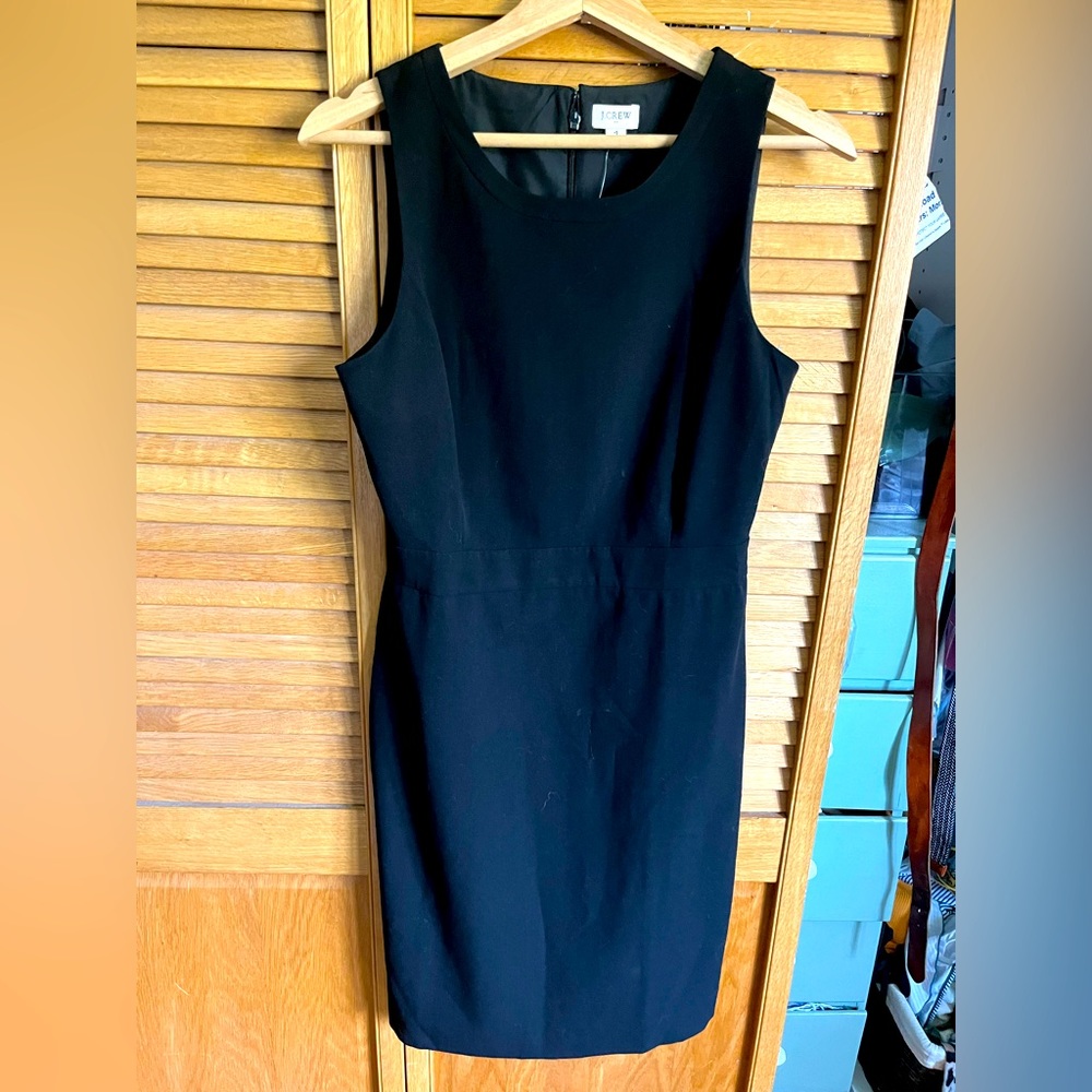 J.Crew Factory Black Suiting Dress